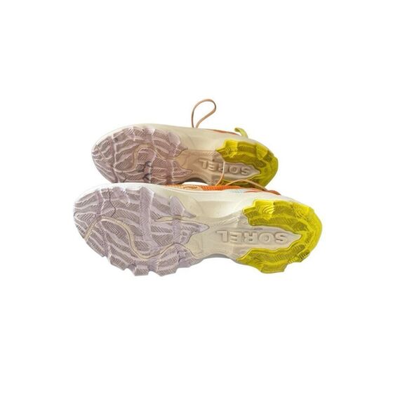 Sorel Womens Orange Yellow Kinetic Breakthru Tech Lace Sneakers Size 8.5 - Picture 7 of 16